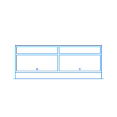 Furniture Tv Stand Ikea Havsta Tv Unit Line Art Illustration Svg, Free Vectors File